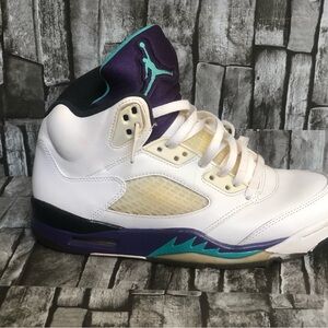 Jordan 5 Retro Grape 2013 136027-108 Men’s Size 7.5 (NO INSOLES OR BOX)
